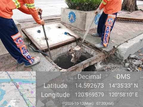 SMDEO - Declogging along Bonifacio Drive near 8th St Port Area Manila