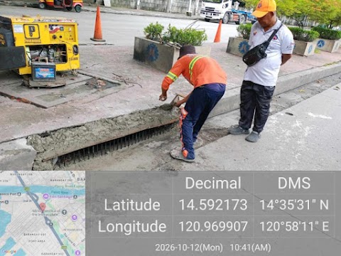 SMDEO - Repair/upgrading of catch basin along Bonifacio Drive near 8th St. Port Area Manila