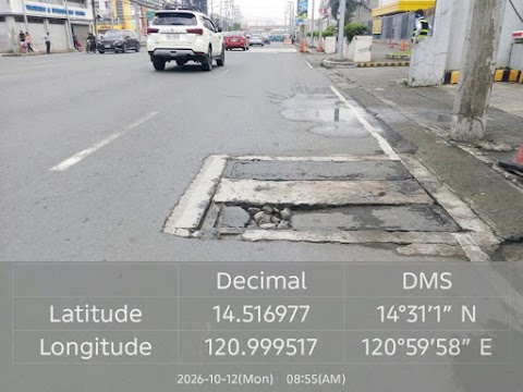 SMDEO - Repair of manhole cover along Domestic road Pasay City